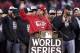 Tony LaRussa celebrates his team's World Series win in 2011.