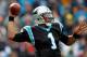 CHARLOTTE, NC - DECEMBER 24: Cam Newton #1 of the Carolina Panthers drops back to pass during their game against the Tampa Bay Buccaneers at Bank of America Stadium on December 24, 2011 in Charlotte, North Carolina. (Photo by Streeter Lecka/Getty Images)