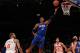 NEW YORK, NY - MARCH 28: Dwight Howard #12 of the Orlando Magic lays the ball up agains the New York Knicks at Madison Square Garden on March 28, 2012 in New York City. NOTE TO USER: User expressly acknowledges and agrees that, by downloading and/or using this Photograph, user is consenting to the terms and conditions of the Getty Images License Agreement. (Photo by Chris Trotman/Getty Images)