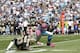 Steve Smith breaks away from Jabari Greer to score a touchdown against the Saints.