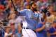 KANSAS CITY, MO - JULY 09: American League All-Star Prince Fielder #28 of the Detroit Tigers at bat in the final round during the State Farm Home Run Derby at Kauffman Stadium on July 9, 2012 in Kansas City, Missouri. (Photo by Dilip Vishwanat/Getty Images)