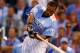 KANSAS CITY, MO - JULY 09: American League All-Star Robinson Cano #24 of the New York Yankees at bat in the first round during the State Farm Home Run Derby at Kauffman Stadium on July 9, 2012 in Kansas City, Missouri. (Photo by Jamie Squire/Getty Images)