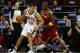 NEWARK, NJ - MARCH 19: Kris Humphries #43 of the New Jersey Nets posts up against Antawn Jamison #4 of the Cleveland Cavaliers at Prudential Center on March 19, 2012 in Newark, New Jersey. NOTE TO USER: User expressly acknowledges and agrees that, by downloading and or using this photograph, User is consenting to the terms and conditions of the Getty Images License Agreement. (Photo by Chris Chambers/Getty Images)