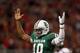 ARLINGTON, TX - NOVEMBER 26: Robert Griffin III #10 of the Baylor Bears celebrates a touchdown against the Texas Tech Red Raiders at Cowboys Stadium on November 26, 2011 in Arlington, Texas. (Photo by Ronald Martinez/Getty Images)