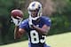 ST. LOUIS, MO - MAY 12: Brian Quick #83 of the St. Louis Rams makes a catch during rookie mini camp at the ContinuityX Training Center on May 12, 2012 in St. Louis, Missouri. (Photo by Dilip Vishwanat/Getty Images)