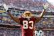 LANDOVER, MD - DECEMBER 04: Fred Davis #83 of the Washington Redskins celebrates the Redskins first touchdown against the New York Jets during the first half at FedExField on December 4, 2011 in Landover, Maryland. (Photo by Rob Carr/Getty Images)