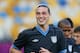 KIEV, UKRAINE - JUNE 14: Andy Carroll of England looks on during a UEFA EURO 2012 training session at the Olympic Stadium on June 14, 2012 in Kiev, Ukraine.