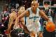 NEW ORLEANS, LA - FEBRUARY 08: Jarrett Jack #2 of the New Orleans Hornets drives the ball around Derrick Rose #1 of the Chicago Bulls at New Orleans Arena on February 8, 2012 in New Orleans, Louisiana. NOTE TO USER: User expressly acknowledges and agrees that, by downloading and or using this photograph, User is consenting to the terms and conditions of the Getty Images License Agreement. (Photo by Chris Graythen/Getty Images)