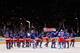 NEW YORK - MARCH 22: New York Rangers salute the crowd after defeating the Florida Panthers on March 22, 2011 at Madison Square Garden in New York City, New York. Rangers defeated the Islanders 1-0. (Photo by Mike Stobe/Getty Images)