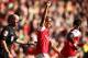 LONDON, ENGLAND - FEBRUARY 26: Theo Walcott of Arsenal celebrates his second goal during the Barclays Premier League match between Arsenal and Tottenham Hotspur at Emirates Stadium on February 26, 2012 in London, England. (Photo by Clive Mason/Getty Images)
