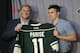 ST PAUL, MN - JULY 9: Craig Leipold, owner of the Minnesota Wild poses for pictures with Zach Parise #11 during a press conference on July 9, 2012 at Xcel Energy Center in St Paul, Minnesota. (Photo by Hannah Foslien/Getty Images)