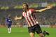 BILBAO, SPAIN - MARCH 15: Fernando Llorente of Bilbao celebrates scoring to make it 1-0 during the UEFA Europa League Round of 16 second leg match between Manchester United and Athletic Bilbao at San Mames Stadium on March 15, 2012 in Bilbao, Spain. (Photo by Michael Regan/Getty Images)