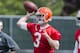 BEREA, OH - MAY 12: Quarterback Brandon Weeden #3 of the Cleveland Browns during the second day of minicamp at Cleveland Browns training facility on May 12, 2012 in Berea, Ohio. (Photo by Jason Miller/Getty Images)