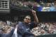 SEATTLE, WA - JULY 01: Starting pitcher Felix Hernandez #34 of the Seattle Mariners waves to the crowd after it was announced that he was named to the AL All-Star team during the game against the Boston Red Sox at Safeco Field on July 1, 2012 in Seattle, Washington. (Photo by Otto Greule Jr/Getty Images)