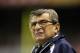 SAN ANTONIO - DECEMBER 29: Head coach Joe Paterno of the Penn State Nittany Lions peers back at the clock during the Valero Alamo Bowl against the Texas A&M Aggies on December 29, 2007 at the Alamodome in San Antonio, Texas. (Photo by Brian Bahr/Getty Images)