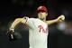 PHOENIX, AZ - APRIL 25: Starting pitcher Cole Hamels #35 of the Philadelphia Phillies pitches against the Arizona Diamondbacks during the MLB game at Chase Field on April 25, 2012 in Phoenix, Arizona. (Photo by Christian Petersen/Getty Images)