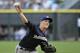 CHICAGO, IL - JUNE 22: Starting pitcher Zack Greinke #13 of the Milwaukee Brewers delivers during the first inning of an interleague baseball game against the Chicago White Sox at U.S. Cellular Field on June 22 2012 in Chicago, Illinois. (Photo by Brian Kersey/Getty Images)