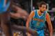 DENVER, CO - JANUARY 09: Marco Belinelli #8 of the New Orleans Hornets looks on as he awaits a free throw against the Denver Nuggets at the Pepsi Center on January 9, 2012 in Denver, Colorado. The Hornets defeated the Nuggets 94-81. NOTE TO USER: User expressly acknowledges and agrees that, by downloading and or using this photograph, User is consenting to the terms and conditions of the Getty Images License Agreement. (Photo by Doug Pensinger/Getty Images)