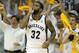 MEMPHIS, TN - APRIL 29: O.J. Mayo #32 of the Memphis Grizzlies celebrates after making a three point shot against the Los Angeles Clippers in Game One of the Western Conference Quarterfinals in the 2012 NBA Playoffs at FedExForum on April 29, 2012 in Memphis, Tennessee. NOTE TO USER: User expressly acknowledges and agrees that, by downloading and or using this photograph, User is consenting to the terms and conditions of the Getty Images License Agreement. (Photo by Andy Lyons/Getty Images)