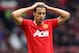 MANCHESTER, ENGLAND - APRIL 22: Rio Ferdinand of Manchester United looks dejected at the end of the Barclays Premier League match between Manchester United and Everton at Old Trafford on April 22, 2012 in Manchester, England. (Photo by Alex Livesey/Getty Images)