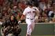 BOSTON, MA - SEPTEMBER 21: Carl Crawford #13 of the Boston Red Sox knocks in two runs in the 4th against the Baltimore Orioles at Fenway Park September 21, 2011 in Boston, Massachusetts. (Photo by Jim Rogash/Getty Images)