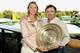 Maria Sharapova with her father Yuri after her 2004 Wimbledon win