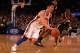 NEW YORK, NY - MARCH 16: Jeremy Lin #17 of the New York Knicks dribbles the ball against the Indiana Pacers during their game at Madison Square Garden on March 16, 2012 in New York City. (Photo by Al Bello/Getty Images)