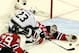NEWARK, NJ - JUNE 09: Martin Brodeur #30 of the New Jersey Devils tries to make a save against Dustin Brown #23 of the Los Angeles Kings during Game Five of the 2012 NHL Stanley Cup Final at the Prudential Center on June 9, 2012 in Newark, New Jersey. (Photo by Jim McIsaac/Getty Images)