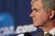 WASHINGTON - MARCH 17: NCAA President Mark Emmert address the media during a press conference before the second round of the 2011 NCAA men's basketball tournament at the Verizon Center on March 17, 2011 in Washington, DC. (Photo by Nick Laham/Getty Images)