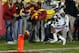 LOS ANGELES, CA - NOVEMBER 26: Wide receiver Marqise Lee #9 of the USC Trojans dives for the end zone but is unable to score against the UCLA Bruins in the third quarter at Los Angeles Memorial Coliseum on November 26, 2011 in Los Angeles, California. (Photo by Jeff Gross/Getty Images)
