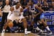 ORLANDO, FL - MARCH 30: Dwight Howard #12 of the Orlando Magic drives aganst Ian Mahinmi #28 of the Dallas Mavericks during the game at Amway Center on March 30, 2012 in Orlando, Florida. NOTE TO USER: User expressly acknowledges and agrees that, by downloading and or using this photograph, User is consenting to the terms and conditions of the Getty Images License Agreement. (Photo by Sam Greenwood/Getty Images)