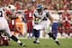 GLENDALE, AZ - JANUARY 01: Runningback Marshawn Lynch #24 of the Seattle Seahawks rushes the football against the Arizona Cardinals during the NFL game at the University of Phoenix Stadium on January 1, 2012 in Glendale, Arizona. The Cardinals defeated the Seahawks 23-20 in overtime. (Photo by Christian Petersen/Getty Images)