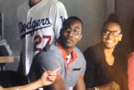 Dwight Howard and Magic Johnson Take in a Dodgers Game