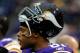 MINNEAPOLIS, MN - OCTOBER 23: Visanthe Shiancoe #81 of the Minnesota Vikings looks on before the game against the Green Bay Packers on October 23, 2011 at Hubert H. Humphrey Metrodome in Minneapolis, Minnesota. The Packers defeated the Vikings 33-27. (Photo by Hannah Foslien/Getty Images)