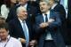 WARSAW, POLAND - JUNE 28: FIFA President Sepp Blatter (L) speaks with German Football Association president Wolfgang Niersbach during the UEFA EURO 2012 semi final match between Germany and Italy at National Stadium on June 28, 2012 in Warsaw, Poland. (Photo by Alex Grimm/Getty Images)