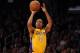 LOS ANGELES, CA - FEBRUARY 20: Andrew Goudelock #0 of the Los Angeles Lakers shoots a jumper against the Portland Trail Blazers at Staples Center on February 20, 2012 in Los Angeles, California. NOTE TO USER: User expressly acknowledges and agrees that, by downloading and or using this photograph, User is consenting to the terms and conditions of the Getty Images License Agreement. (Photo by Harry How/Getty Images)