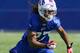 ORCHARD PARK, NY - MAY 11: Stephon Gilmore #27 of the Buffalo Bills runs drills during Buffalo Bills Rookie Camp on May 11, 2012 in Orchard Park, New York. (Photo by Rick Stewart/Getty Images)