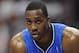 Apr 07, 2012; Philadelphia, PA, USA; Orlando Magic center Dwight Howard (12) during the third quarter against the Philadelphia 76ers at the Wells Fargo Center. The Magic defeated the Sixers 88-82. Mandatory Credit: Howard Smith-US PRESSWIRE