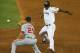 Hanley Ramirez dashes back.