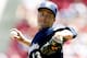 CINCINNATI, OH - JUNE 27: Zack Greinke #13 of the Milwaukee Brewers pitches during the game against the Cincinnati Reds at Great American Ball Park on June 27, 2012 in Cincinnati, Ohio. The Brewers won 8-4. (Photo by Joe Robbins/Getty Images)