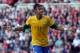 MIDDLESBROUGH, ENGLAND - JULY 20: Neymar of Brazil celebrates scoring a penalty during the international friendly match between Team GB and Brazil at Riverside Stadium on July 20, 2012 in Middlesbrough, England. (Photo by Julian Finney/Getty Images)