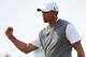 LYTHAM ST ANNES, ENGLAND - JULY 21: Tiger Woods of the United States celebrates a birdie pputt on the sixth green during the third round of the 141st Open Championship at Royal Lytham & St. Annes Golf Club on July 21, 2012 in Lytham St Annes, England. (Photo by Ross Kinnaird/Getty Images)
