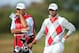 LYTHAM ST ANNES, ENGLAND - JULY 21: Adam Scott of Australia waits with his caddie Steve Williams on the 15th hole during the third round of the 141st Open Championship at Royal Lytham & St. Annes Golf Club on July 21, 2012 in Lytham St Annes, England. (Photo by Richard Heathcote/Getty Images)