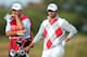 LYTHAM ST ANNES, ENGLAND - JULY 21: Adam Scott of Australia waits with his caddie Steve Williams on the 15th hole during the third round of the 141st Open Championship at Royal Lytham & St. Annes Golf Club on July 21, 2012 in Lytham St Annes, England. (Photo by Richard Heathcote/Getty Images)