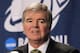 WASHINGTON - MARCH 17: NCAA President Mark Emmert address the media during a press conference before the second round of the 2011 NCAA men's basketball tournament at the Verizon Center on March 17, 2011 in Washington, DC. (Photo by Nick Laham/Getty Images)