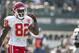 Oct 23, 2011; Oakland, CA, USA; Kansas City Chiefs wide receiver Dwayne Bowe (82) returns to the sideline after a play during the first quarter against the Oakland Raiders at O.co Coliseum. Mandatory Credit: Kelley L Cox-US PRESSWIRE