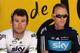 PARIS, FRANCE - JULY 22: Mark Cavendish (L) and teammate Christopher Froome of SKY Procyling wait to sign-on ahead of the twentieth and final stage of the 2012 Tour de France, from Rambouillet to the Champs-Elysees on July 22, 2012 in Paris, France. (Photo by Bryn Lennon/Getty Images)