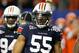 ATLANTA, GA - DECEMBER 31: Corey Lemonier #55 of the Auburn Tigers against the Virginia Cavaliers during the 2011 Chick Fil-A Bowl at Georgia Dome on December 31, 2011 in Atlanta, Georgia. (Photo by Kevin C. Cox/Getty Images)