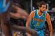 DENVER, CO - JANUARY 09: Marco Belinelli #8 of the New Orleans Hornets looks on as he awaits a free throw against the Denver Nuggets at the Pepsi Center on January 9, 2012 in Denver, Colorado. The Hornets defeated the Nuggets 94-81. NOTE TO USER: User expressly acknowledges and agrees that, by downloading and or using this photograph, User is consenting to the terms and conditions of the Getty Images License Agreement. (Photo by Doug Pensinger/Getty Images)