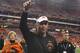 GLENDALE, AZ - JANUARY 02: Head coach Mike Gundy of the Oklahoma State Cowboys walks off of the field after Oklahoma State Cowboys won 41-38 against the Stanford Cardinal during the Tostitos Fiesta Bowl on January 2, 2012 at University of Phoenix Stadium in Glendale, Arizona. (Photo by Christian Petersen/Getty Images)